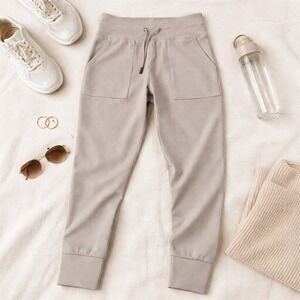 Athletex Performance Tummy Control Ribbed Joggers Sand Tan J5184-10-VG136J Large